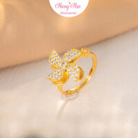 Nhẫn Titan Nhiều Mẫu Thời Trang Nữ Phong Cách Sang Trọng Thích Hợp Cho Tiệc Tùng, Phụ Kiện Hàng Ngày, Quà Tặng Sinh Nhật