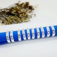Nhẫn trơn bạc ta nguyên chất hàng dầy dặn