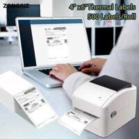 Nhãn vận chuyển nhiệt ZONGGJZ, Giấy dán nhãn nhiệt ba phòng thủ 4X6in, 100 * 150 * 500 chiếc máy in Nhãn dán dính