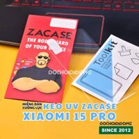 Nhận vân tay - Miếng Dán Cường Lực Xiaomi 15 Pro Ultra Zacase Keo UV Cao Cấp