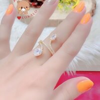 Nhẫn vàng nữ, nhẫn mỹ ký mạ vàng 18K Moissanite Cao Cấp Lokalo - Đẹp Với Mọi Thời Trang - Đổi trả miễn phí trong 7 ngày