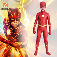 Nhân Vật Cổ Điển Flash Cosplay Quần Áo Trọn Bộ Trang Phục Đỏ Trang Phục Áo liền quần Tay Dài Cosplay Siêu Anh Hùng Cosplay