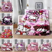 Nhân vật hoạt hình Nhật Bản Hello Kitty chăn Sanrio mèo Kitty Chăn trắng giường quà tặng tùy chỉnh d56