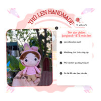 Nhân vật Kpop bằng len, Jungkook - BTS handmade, móc khóa Jungkook