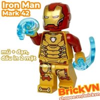 Nhân Vật LEGO Minifig: Người Sắt / LEGO Marvel Super Heroes: Iron Man Mark 42 Armor Suit Avengers
