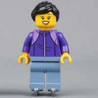 Nhân Vật LEGO Minifigures Thiếu Nữ Áo Tím Đi Giầy Trượt Băng