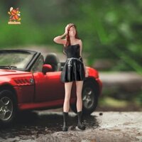 Nhân Vật Nhựa Simhoa Cho Bé Gái, Mẫu 1: 64, Xe Lửa, Họa Tiết Kiến Trúc Vẽ, Thu Nhỏ, Bố Trí Bàn Cát, Trang Trí