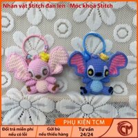 Nhân vật Stitch đan len Handmade – Móc khoá Stitch cute