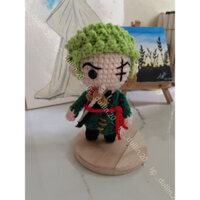 Nhân vật Zoro - trang trí để bàn, móc khoá [Zoro crochet wool - Zoro OnePiece]