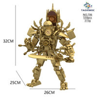 Nhân viên vệ sinh MỘC Vua đồng hồ Titan 3.0 đồ chơi khối xây dựng mang tính giáo dục người lắp ráp máy cưa mini