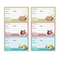 Nhãn vở Campus FOOD NT-FOD12 12 nhãntúi
