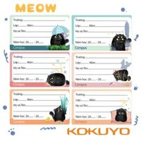 Nhãn vở Campus Meow NT-MEO-18 18 nhãntúi