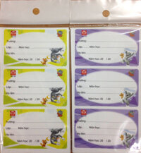 Nhãn vở Hồng Hà Tom&Jerry