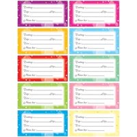 [NHÃN VỞ] Xấp LỚN 100 nhãn vở tập học sinh có keo nhiều mẫu ngẫu nhiên