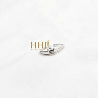 Nhẫn vương miện ngón út - HHJ - Bạc S95