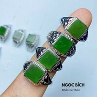 Nhẫn xanh ngọc phù hợp cho cả nam và nữ ,kiểu mẫu sang trọng, điều chỉnh được kích thước
