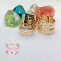 NHẪN XI MEN MẠ VÀNG 18K