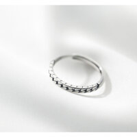 Nhẫn xích nhỏ đeo ngón út, nhẫn bạc nữ cá tính đeo ngón út