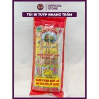 Nhang Cuộn Tàn 2 Quả Núi, Túi 10 tuýp Nhang Trầm Nhỏ, Nhang Thơm - Đồ Cúng Việt