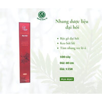 Nhang Đại Hồi Làng Ta 100 nén dài 40cm, nhang sạch thiên nhiên, an toàn, ít khói không cay mắt, không cuốn tàn.