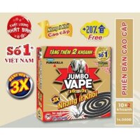 Nhang muỗi cao cấp Jumbo Vape mạnh gấp 3 lần hộp 12 khoanh công nghệ Nhật Bản