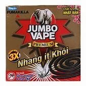 Nhang Muỗi Ít Khói Jumbo Vape Cao Cấp Hộp 222G (10 Khoanh)