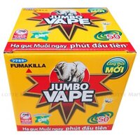 Nhang Muỗi Jumbo Vape M2 Hương Hoa Lài Hộp 50 Khoanh