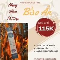 Nhang trầm Bảo Ân, nhang cuốn tàn, hương trầm thảo mộc, 100 nén/ 43cm
