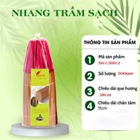 Nhang trầm hương cao cấp, trầm hương uy tín 500 que tiện lợi - Hương trầm Huế -Nhang Sạch Xứ Huế