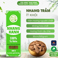 Nhang Trầm Hương Nhang Xanh 30cm - Hương Thơm Dịu Nhẹ, Ít Khói Không Cuốn Tàn - Hộp 500g
