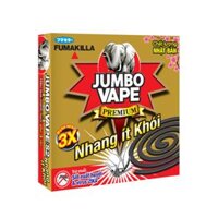 Nhang Trừ Muỗi Cao Cấp Ít Khói, Jumbo Vape S2, Mosquito Repellent Coil, 10 + 2 Khoanh (222g) - FUMAKILLA