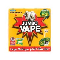 Nhang Trừ Muỗi Hương Hoa Lài, Jumbo Vape M2, Mosquito Repellent Coil, Jasmine, 10 Khoanh (120g) - FUMAKILLA