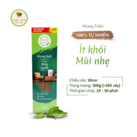 Nhang Xanh Máy Lạnh 30cm 300g - 100% Trầm Hương tự nhiên - Thơm dịu nhẹ an toàn dùng cho chung cư/máy lạnh