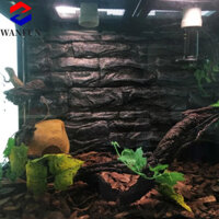 Nhánh cây nho rừng bằng nhựa RADIANTEDGE, Nhánh góc bò sát mô phỏng có thể uốn cong, Cây Terrarium Nhựa linh hoạt Nhánh leo rừng Râu Rồng