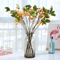 Nhánh dài 2 nĩa trái cây mô phỏng cây hoa giả xoài anh đào quả sung mô phỏng trái cây berry chống đỡ trang trí