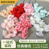 Nhánh hoa anh đào nhân tạo, cây hoa anh đào, trang trí đám cưới bằng nhựa, hoa đào, hoa lê, cây hoa giả cho sàn và trần phòng khách trong nhà
