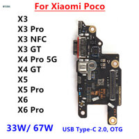 Nhanh USB Sạc Dock Cắm Cổng Kết Nối Cho Xiaomi Poco X3 X4 X5 X6 Pro GT NFC Mic Module SIM Đầu Đọc Khe Cắm