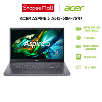 [Nhập ELGAMEFEB giảm 10%] Laptop Acer Aspire 5 A515-58M-79R7 i7-13620H | 16GB | 512GB | 15.6' FHD | Win 11