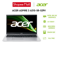 [Nhập ELGAMEFEB giảm 10%] Laptop Acer Aspire 3 A315-58-529V i5-1135G7|8GB|256GB|Intel Iris Xe Graphics|15.6'