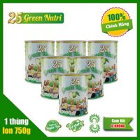 [Nhập khẩu 100% ] Combo 1 Thùng (6 lon 750g) Sữa Hạt Ngũ Cốc 25 Green Nutri
