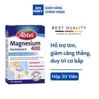 [Nhập khẩu chính hãng Đức] Viên uống bổ tim, chống loãng xương, giảm căng thẳng, duy trì cơ bắp Magnesium 400 Abtei