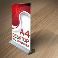 [Nhập khẩu chính hãng] Khung standee cuốn mini để bàn khổ A4