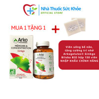 [NHẬP KHẨU CHÍNH HÃNG] Viên uống bổ não, tăng cường trí nhớ Arkogelules® Ginkgo Biloba BIO hộp 150 viên