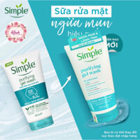 (NHẬP KHẨU CHÍNH NGẠCH) SỮA RỬA MẶT SIMPLE DAILY SKIN DETOX PURIFYING FACE WASH – 150ML