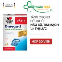 (Nhập khẩu chính ngạch) Viên uống tăng cường thị lực, tim mạch, não bộ Doppelherz Omega-3