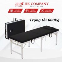 (Nhập Khẩu) Giường vali chân sắt, Giường vali gấp gọn 6 chân chịu trọng tải lớn chuyên dùng spa, phun xăm, dưỡng sinh...