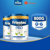 [Nhập Khẩu Hà Lan] Combo 2 Lon Sữa Bột Frisolac Gold Pro 1 800G (Cho trẻ từ 0-6 tháng tuổi)