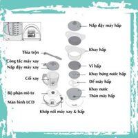 Nhập khẩu MÁY XAY HẤP ĐA NĂNG NUTRIBABY 5IN1 BABYMOOV Chính hãng