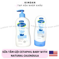 [NHẬP KHẨU MỸ] SỮA TẮM GỘI TOÀN THÂN CHO BÉ CETAPHIL BABY GENTLE WASH & SHAMPOO 230ML - 399ML DỊU NHẸ, LÀNH TÍNH