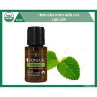 [NHẬP KHẨU MỸ] Tinh dầu kinh giới cay cao cấp hữu cơ trị liệu Bareoils - Oregano essential oil